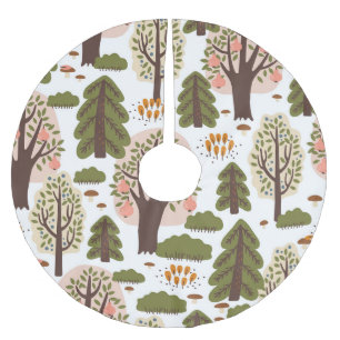 Abstract herfstbos naadloos patroon kerstboom rok
