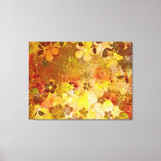 Abstract herfstschilderij canvas afdruk (Voorkant)
