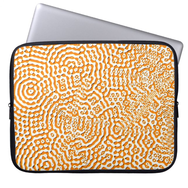 Abstract herhalend, eindeloos naadloos structuurwa laptop sleeve (Voorkant)