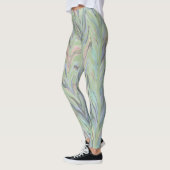 Abstract Herringbone - fern Leggings (Links)