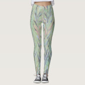 Abstract Herringbone - fern Leggings (Voorkant)