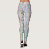 Abstract Herringbone - lavender Leggings (Achterkant)