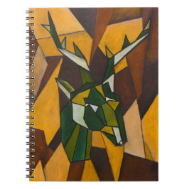 Abstract hertenspiraal Notitieboek