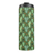 Abstract Hipster Cactus Desert Patroon Thermosbeker (Voorkant)