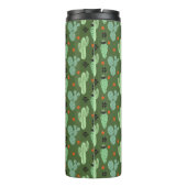 Abstract Hipster Cactus Desert Patroon Thermosbeker (Achterkant)