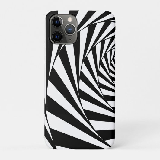 Abstract Hoesje voor zwarte en witte ronddraaiing  (Achterkant)