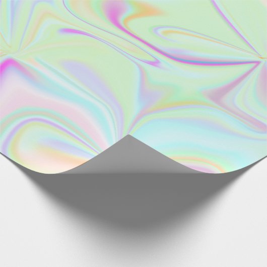 Abstract hologram Faux kleurrijk patroon Cadeaupapier (Hoek)