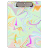 Abstract hologram Faux kleurrijk patroon Klembord (Voorkant)
