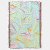Abstract hologram nepkleurrijk patroon deken (Voorkant Verticaal)
