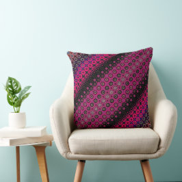 Abstract Hot Pink Pattern Sierkussen