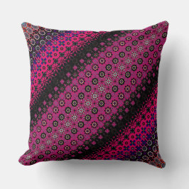 Abstract Hot Pink Pattern Sierkussen
