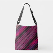 Abstract Hot Pink Pattern Tas (Voorkant)
