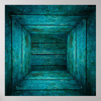 Abstract houten kubus