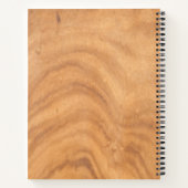 Abstract houten ontwerp notitieboek (Achterkant)