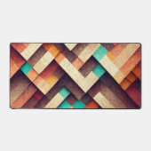 Abstract houten weefsel bureaumat (Voorkant)