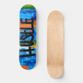 Abstract Hustle Skateboard (Voorkant)