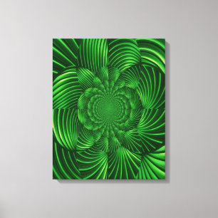 Abstract Hypnotic Palm Wrapped Canvas Afdruk