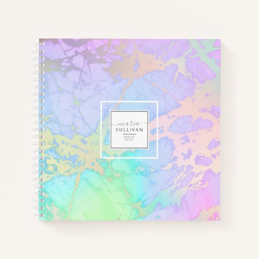 Abstract ID798 van de Pastel-regenboogeilanden Notitieboek (Voorkant)