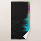 Abstract image of glitched LED screen. Broken vide (Serviette de bain)