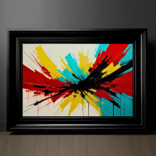 Abstract impressionisme minimalisme 3:2 poster