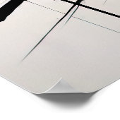 Abstract impressionisme minimalisme 3:2 poster (Hoek)