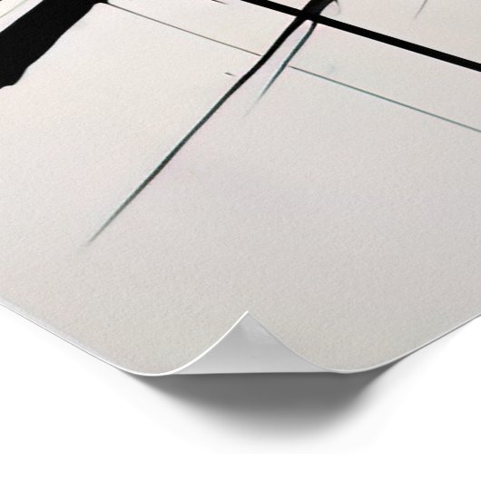 Abstract impressionisme minimalisme 3:2 poster (Hoek)