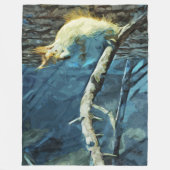 Abstract impressionisme van de Amerikaanse rode ee Fleece Deken (Voorkant)