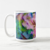 Abstract Impressionist Floral Flower Cup Mok (Links)