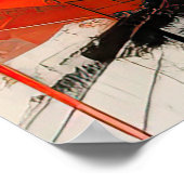 Abstract impressionistisch schilderij poster (Hoek)