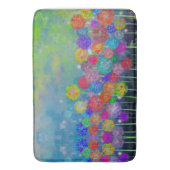 Abstract impressionistisch veld bloemen douche cu badmat (Voorkant Verticaal)