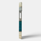 Abstract in blauw en bruin Case-Mate iPhone case (Achterkant / Rechts)