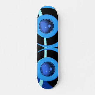 Abstract in blauw en zwarten. skateboard