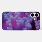 Abstract in paars Case-Mate iPhone case (Achterkant (horizontaal))