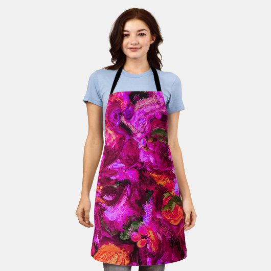 Abstract in paren, Sinaasappels en groenen Schort (Gedragen)