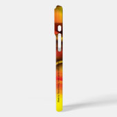 Abstract in rood en geel Case-Mate iPhone case (Achterkant / Links)