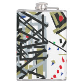 Abstract in tape en briefvormen 1 heupfles (Achterkant)