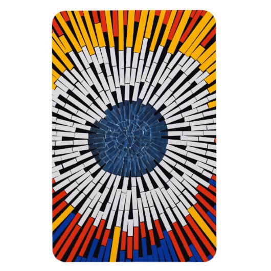 Abstract in tape—Starburst Magneet (Verticaal)