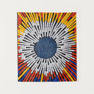 Abstract in tape—Starburst Wandkleed