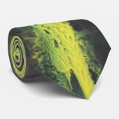 Abstract in zwart en geel stropdas (Opgerold)