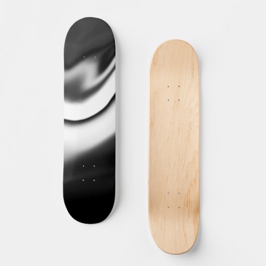Abstract in zwart-wit skateboard (Voorkant)