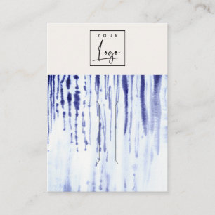 Abstract Inktblauw Lines Logo Hairclip Pin Holder Visitekaartje