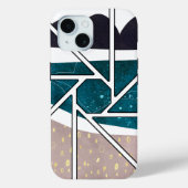 Abstract iphone 15 case ontwerp (Achterkant)