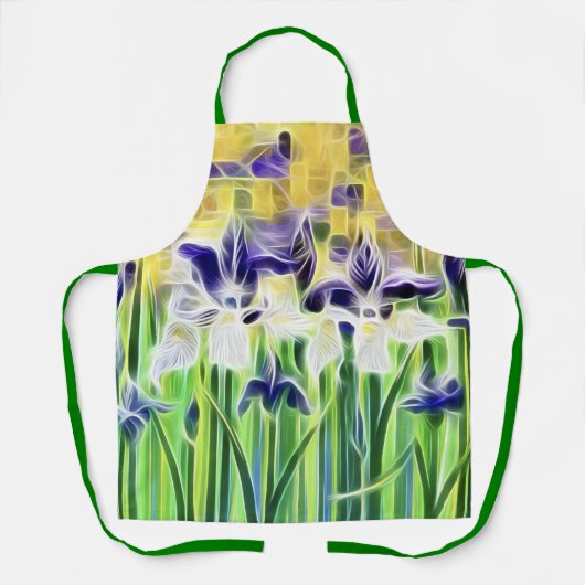 Abstract Iris Apron Schort (Voorkant)