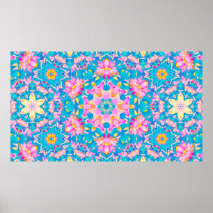 Abstract islamitisch patroon in arabische stijl. S Poster