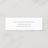 Abstract Ivory Black Gold CAD-beeldscherm met stud Mini Visitekaartje (Achterkant)