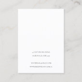 Abstract Ivory Black Gold Stud Earning Display Visitekaartje (Achterkant)