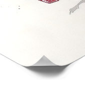 Abstract Japans Landschap Poster (Hoek)