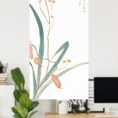 Abstract Japans ontwerp Poster (Thuiskantoor)