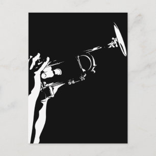 Abstract Jazz Trumpet Briefkaart