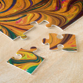 Abstract JESUS GEEFT Christelijk Paars VOOR DE REË Legpuzzel (Zijkant)